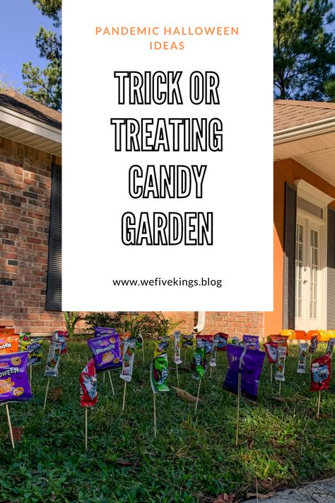 Trying to find a creative way to pass out candy this halloween? Try our candy garden. Creative Way To Give Out Halloween Candy, Passing Out Halloween Candy Ideas, Halloween Candy Table, Candy Garden, Halloween Party Candy, Halloween Trick Or Treating, Walk Idea, Trick Or Treat Candy, Halloween Outside