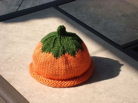 newborn baby pumpkin hat Baby Pumpkin Hat, Fruit Hat, Fall Newborn, Orange Beanie, Baby Pumpkin, Hat For Baby, Orange Hat, Baby First Halloween, Pumpkin Hat