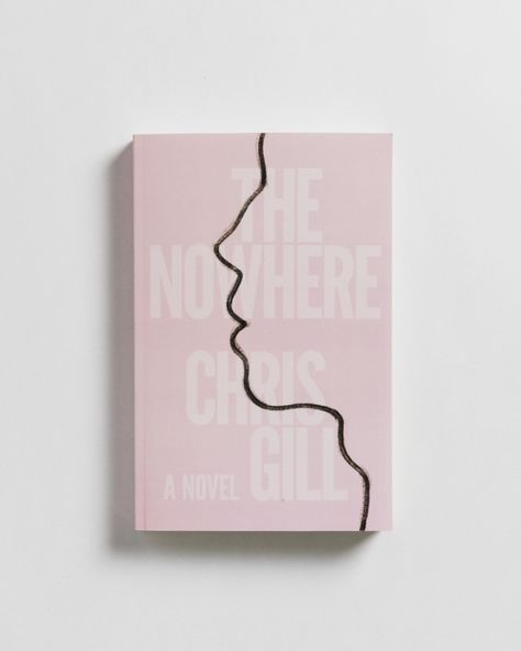 Minimal millenial ​pink book cover for Australian coming-of-age novel The Nowhere by Chris Gill, featuring a male silhouette line art design Pink Book Cover, Booklet Cover Design, Minimalist Book Cover Design, Silhouette Line Art, Male Silhouette, Minimal Book, Design Booklet, Cover Design Ideas, Minimalist Book Cover