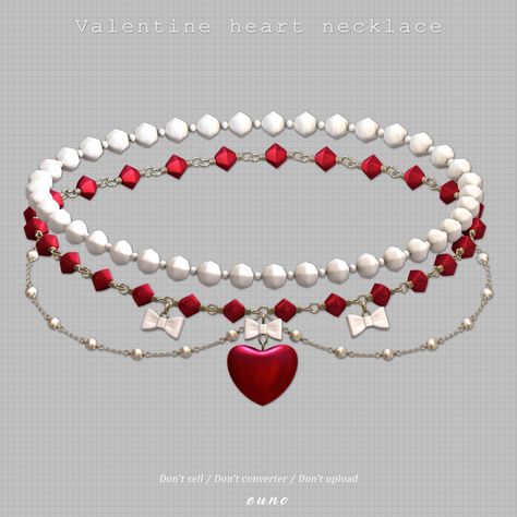 sims4cc Valentine heart necklace Sims 4 Cc Accessories Necklaces, Ts4 Piercing Cc, Ts4 Cc Jewelry, Ts4 Cc Accessories, Sims Cc Accessories, The Sims 4 Accessories, Sims 4 Cc Necklace, Euno Sims, Sims 4 Jewelry