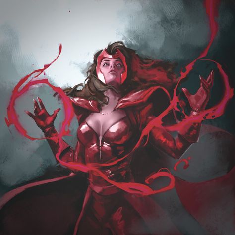 Witch Fan Art, The Darkhold, Marvel Nova, W.i.t.c.h Fanart, Scarlet Witch Comic, The Scarlet Witch, Witch Tattoo, Lady Loki, Elizabeth Olsen Scarlet Witch