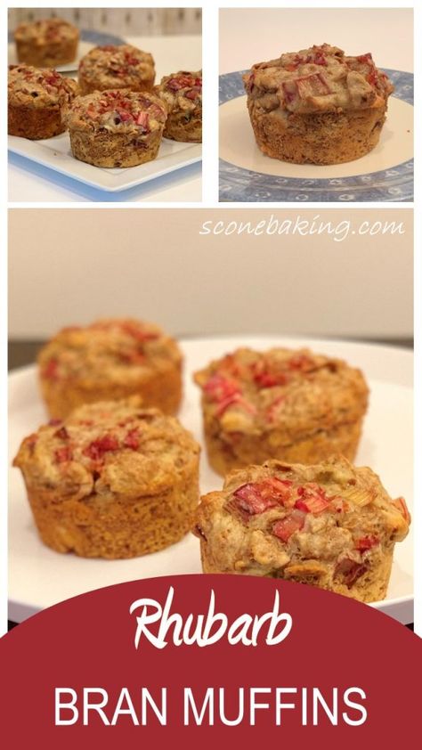 Bran Flakes Cereal, Bran Flakes, Bran Muffin Recipes, Rhubarb Muffins, Breakfast Recipies, Jumbo Muffins, Rhubarb Desserts, Turbinado Sugar, Healthy Cake Recipes