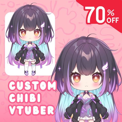 Live2d Expression, Png Vtuber Model, Chibi Vtuber Model, Physics Animation, Vtuber Reference, Chibi Vtuber, 2d Vtuber, Designing Graphics, Model Vtuber