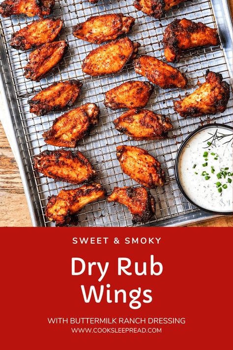 Chicken Wing Rub Recipes, Chicken Wing Rub, Dry Rub Wings, Dry Rub Chicken Wings, Dry Rub For Chicken, Buttermilk Ranch Dressing, Homemade Seasoning, Smoked Chicken Wings, Dry Rub Recipes