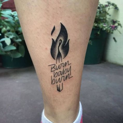 Burn tattoo. Fire Sign Tattoo, Fire Tattoo Ideas, Tattoos Fire, Burn Tattoo, Tattoo Fire, Fire Tattoos, Flame Tattoo, Burning Rose, Sign Tattoo