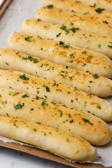 homemade breadsticks with pizza dough Garlic Sticks Pizza Dough, Homemade Breadsticks With Pizza Dough, Breadstick Recipe From Pizza Dough, Homemade Pizza Sticks, Breadsticks With Pizza Dough, Breadsticks From Pizza Dough, Pizza Dough Breadsticks, Pizza Hut Breadsticks, Garlic Breadsticks Recipe