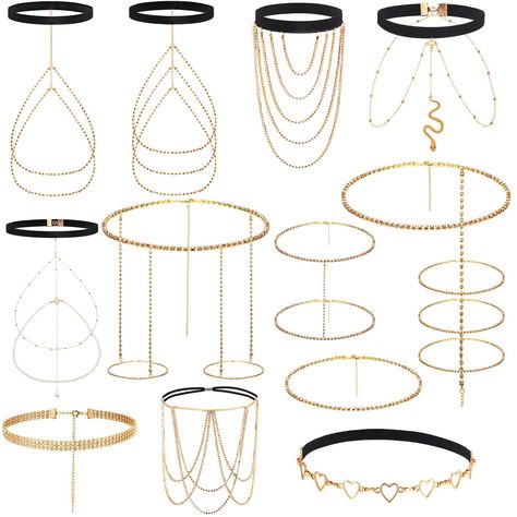 PRICES MAY VARY. Sturdy and Long Lasting: this body jewelry for women is made of alloy and crystal, which are reliable, firm and serviceable; It is not easy to deform or fade; The surface has luster and can provide you with long term use Adjustable Size: this thigh chain jewelry adopts an elastic and adjustable design, so you can adjust it to the appropriate size ac...#Style #Jewelry #JewelryAddict #Accessories #Fashion #HandmadeJewelry #StatementJewelry #JewelryLovers #JewelryDesign #Gemstone Leg Accessories Body Jewelry, Thigh Jewelry Chains, Leg Chain Diy, Leg Jewelry Body Chains, Body Jewelry Chains, Chain Jewelry Diy, Thigh Accessories, Thigh Chain Jewelry, Diy Body Chain