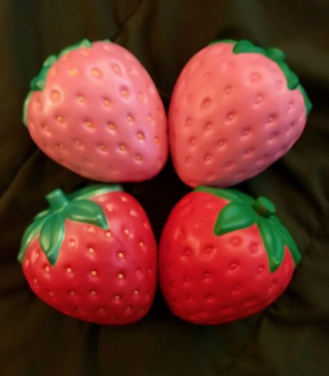 Ibloom jumbo strawberry squishies Kawaii Nostalgia, Strawberry Squishy, Ibloom Squishies, Big Strawberry, Service Dog, Service Dogs, Slime, Collectibles, Pins