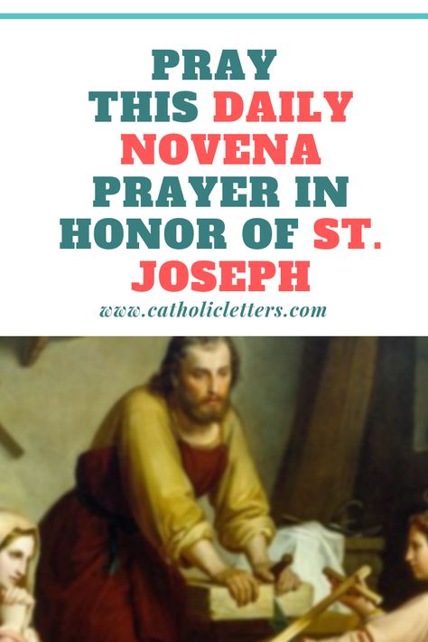 St. Joseph is well known as a powerful intercessor for all needs and intentions. #prayers #novenaprayers #catholics Novena Prayers Catholic, St Joseph Novena, St Joseph Prayer, Invocation Prayer, Novenas Catholic, Spiritual Father, Prayers Catholic, Salvation Prayer, Prayer For Husband