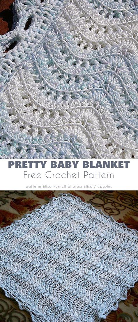 Feather and Fan Baby Ideas and Free Pattern - Your Crochet Mosaic Crochet Blanket Patterns, Crochet Baby Blanket Free Pattern Boy, Easy Crochet Baby Blanket Free Pattern, Mosaic Crochet Blanket, Crochet Baby Shawl, Crochet Ripple Pattern, Crochet Baby Blanket Beginner, Baby Afghan Crochet Patterns, Crochet Feather