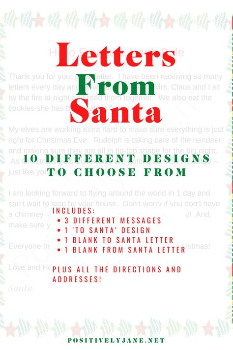 Did you know that Santa will send a letter to YOUR child postmarked from the North Pole? Yup. He will. Want to know this will even happen? Got ya covered - INCLUDING Santa Stationary -10 different designs. Check them all out! #lettersfromsanta #letterstosanta #santaletters #lettersfromnorhtpole #santaclausletters #christmaslist #christmasletters #christmasletterstosanta Santa Stationary, Letters From Santa, Faith Crafts, Branch Basics, Travel Crafts, Christmas Letter, Random Act, Free Lettering, Letter To Yourself