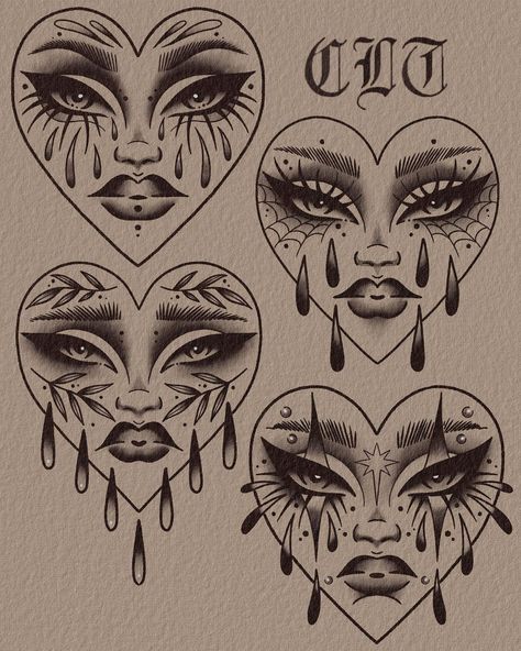 Tattoo Portfolio Ideas Inspiration, Black Out Tattoo Designs, Trad Flash Sheet, Makeup Tattoo Ideas, Tattoo Sketch Art, Traditional Sketches, Black Work Tattoo, Flash Ideas, Flash Tattoo Designs