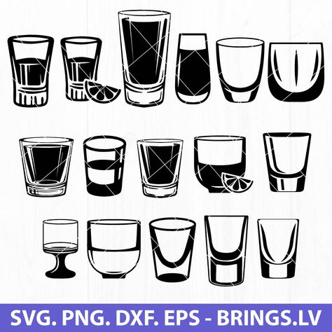 Shot Glass Drawing, Shot Glass Tattoo Ideas, Shot Glass Tattoo, Shot Glass Illustration, Shot Glass Svg, Shot Glass Designs, Shot Glass Svg Black Background, Patron Shot Glass, Shot Glass Decal