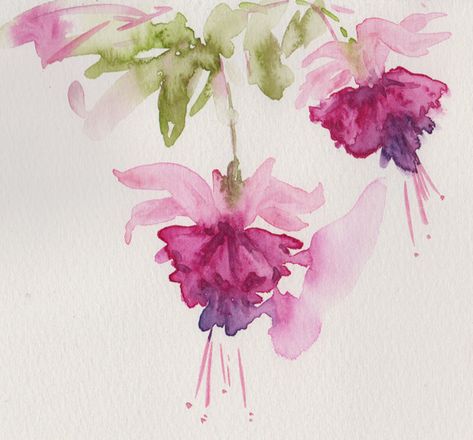 Loose Watercolor Flowers, Learn Watercolor Painting, Watercolor Flowers Tutorial, Floral Watercolor Paintings, Diy Watercolor Painting, Flower Sculptures, Watercolor Paintings Easy, Floral Drawing, Watercolor Flower Art