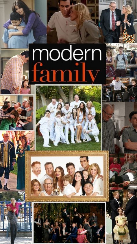 Modern Family Collage, Modern Family Wallpaper Aesthetic, Modern Family Wallpaper, Modern Family Poster, Family Wallpaper, Family Collage, Book Wallpaper, Family Poster, Neon Wallpaper