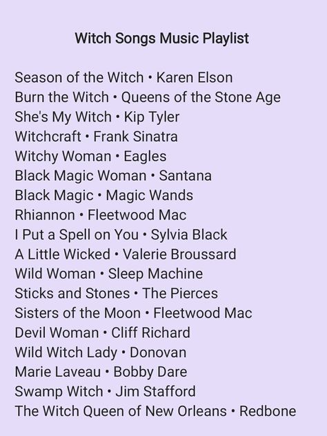 Witch Songs Music Playlist | Halloween | October | Autumn Witch Playlist Names, Songs With Witchy Vibes, Witchy Music Playlist, Witchy Podcasts Spotify, Spiritual Music Playlist, Dark Feminine Energy Songs, Halloween Songs Playlists, Witch Movies List, Dark Feminine Music