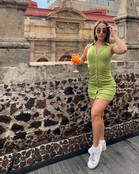 Maria Chacon, Mexican Actress, Bodycon Dress, Actresses, Mini Dress, Green, On Instagram, Instagram