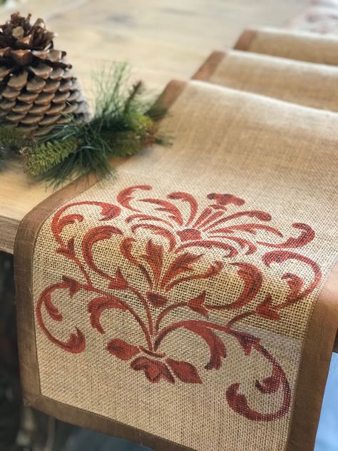 Jute Painting, Boho Wedding Table Runner, Silk Table Runner, Thanksgiving Dinner Table Decorations, Table Runner Farmhouse, Farmhouse Table Runner, Embroidery Napkins, Wedding Table Runner, Vintage Wedding Table