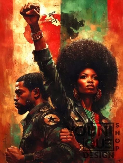 Power Photoshoot, Juneteenth Art, Black Pride Art, Black Arts Movement, Black Power Art, Black Royalty, Black God, Black Couple Art, African Art Paintings