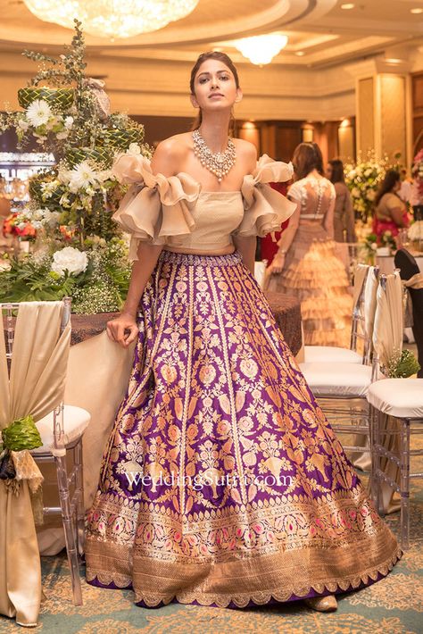 Bridal Lehenga Reuse Ideas, Sangeet Gown, Marriage Lehenga, Designed Outfits, Bride's Sister, Non Traditional Wedding Ring, Brides Sister, Reuse Ideas, Lehenga Crop Top