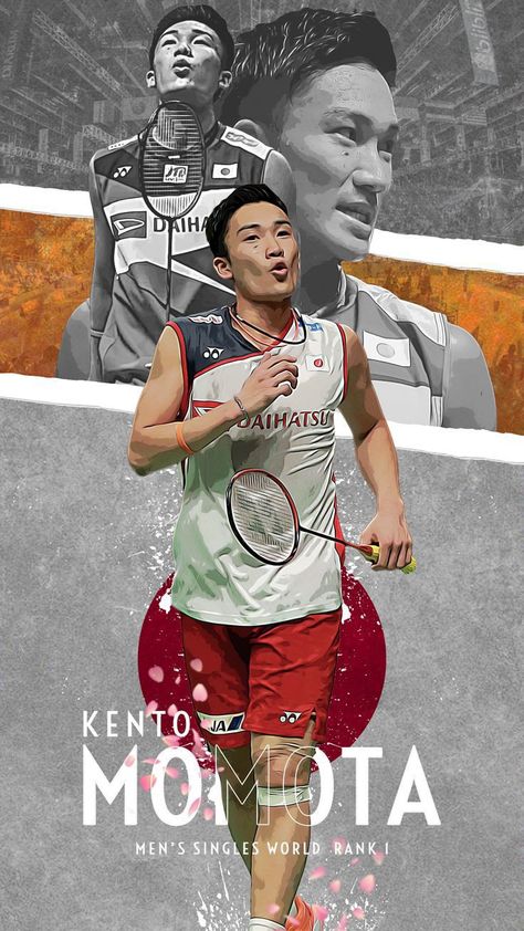 Kento Momota Cute, Badminton Outfits Men, Kento Momota Wallpaper, Badminton Wallpaper, Kento Momota, Lee Chong Wei, Lin Dan, Badminton Pictures, Badminton Art