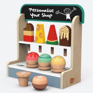 Ice Cream Play, Ice Cream Flavour, Wooden Ice Cream, Wooden Play Food, Shop Stand, Ice Lollies, Ice Cream Set, Pretend Play Food, Wooden Food