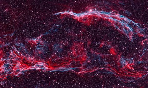 Western Veil Nebula | My bi-color edit of the Western Veil N… | Flickr Western Veil, Veil Nebula, Maybe Someday, Veil, Lightroom, Photoshop, Stars, Quick Saves, Color