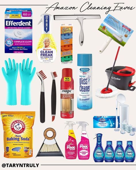 My favorite cleaning products from Amazon! #LTKRefresh #LTKhome #amazonfinds #homerefresh #springcleaning #musthave Amazon Cleaning, Cleaning Supplies List, New Home Essentials, Deep Cleaning Checklist, Apartment Cleaning, Good Genes, Cleaning Motivation, Household Cleaning Tips