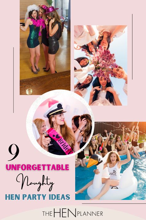 Looking to up the laughs at your hen party weekend? Hen parties can be really tricky and time-consuming to organize. These naughty hen party ideas will help you bring a little dash of sass and fun to the hen do fun. Find ideas, games, and gifts for an unforgettable party you'll never forget! #henpartyideas #henpartygames Adult Party Games For Large Groups, Party Games To Play, Hen Party Ideas, Large Group Games, Group Names Ideas, Game Hen, Hen Party Games, Challenge Games, Girls Night Party