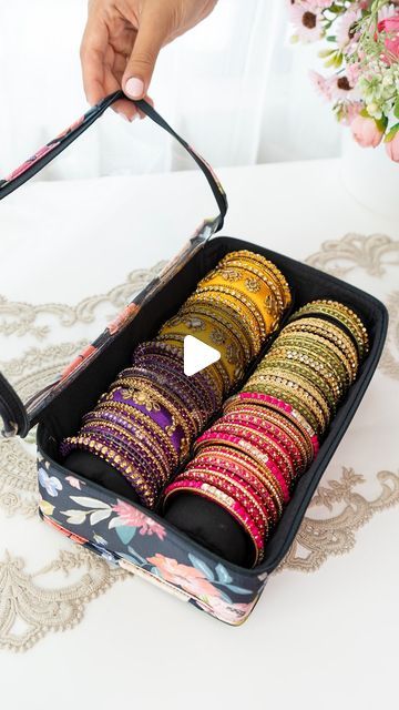 Bangle Organizer, Keep Watching, Bangles Bracelets, Organizing Tips, Organization Hacks, Being Used, Bracelet Watch, Bangles, Pouch