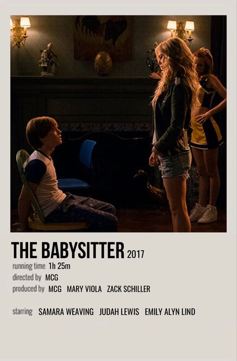 Babysitter Movie Poster, The Babysitter Movie Poster, The Babysitter Poster, Horror Movie Polaroid Poster, The Babysitter Movie, Babysitter Movie, Famous Movie Posters, Polaroid Movie Poster, Movie Character Posters