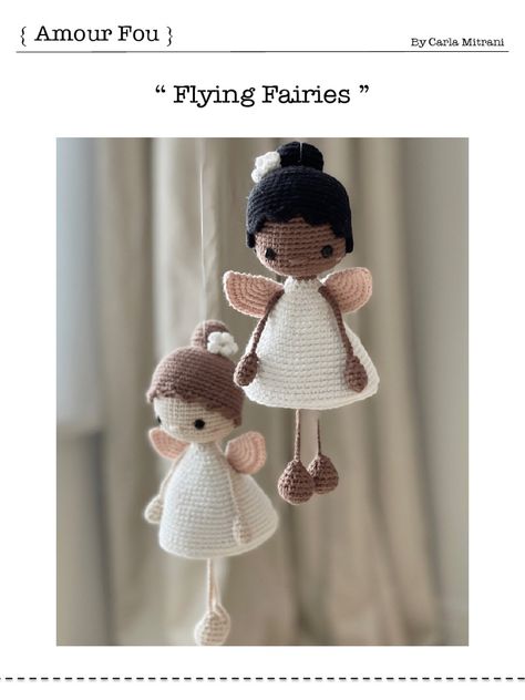 Free Patterns For Crochet, Flying Fairies, Patterns For Crochet, Crochet Angels, Crochet Angel, Crochet Fairy, Pattern Doll, Mini Crochet, Crochet Poncho Patterns