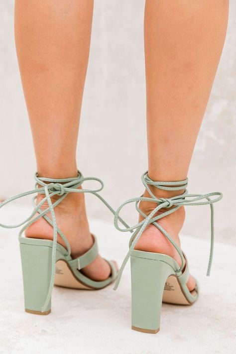 Sage Green Wedding Heels, Sage Green Heels Prom, Sage Heels, Sage Green Shoes, Dama Shoes, Light Green Heels, Sage Green Heels, Tiana Quince, Quince Heels