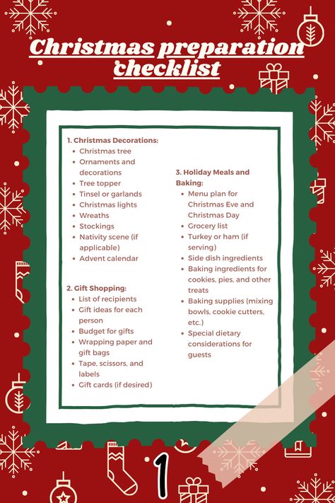 Stay organized and stress-free this holiday season with our comprehensive Christmas planning checklist. Download and print it now! #ChristmasPlanning #HolidayChecklist #StressFreeHoliday #Christmas Decorating Checklist, Christmas Cleaning Checklist, Christmas Planning Checklist, Christmas Planning Printables, Cozy Crafts, Prep Checklist, Christmas Checklist, Christmas Cleaning, Holiday Checklist