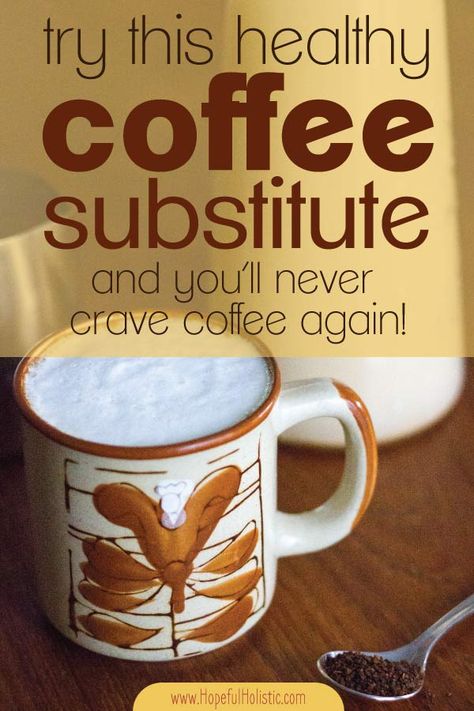 Looking for a natural coffee alternative to replace your daily latte? Look no further than this delicious, healthy coffee substitute! You won't miss the taste or the caffeine when you try this delicious coffee alternative. Also included: mocha and pumpkin spice latte recipes! #coffee #healthy Healthy Coffee Replacement, What To Drink Instead Of Coffee, Coffee Replacement Drinks Mornings, Coffee Substitute Healthy, Coffee Replacement Drinks, Alternatives To Coffee, Vegan Table, Replace Coffee, Coffee Replacement