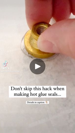 191K views · 1.3K reactions | If you’re making hot glue seals, then this hack is for you! Keep reading 👇🏼 I’ve been making hot glue seals for years now and it the last few months I realized something that really helps. One of the most important things when making hot glue seals (and regular wax seals) is temperature. Having a good temperature affects the final result. I’ve noticed for myself and with others that when using a low-temp glue gun and hot glue, sometimes the hot glue comes out in streams instead of flowing out.So the hack?!… When making hot glue seals, turn the temperature to high for the first few minutes to get the glue hot enough, and then switch it back down to low and make your seals. 🙌🏼I’ve been doing this lately and I haven’t had the issue of my hot glue coming out i Hot Glue Stamps Diy, Hot Glue Seal Stamp, Homemade Glue Strong, Best Craft Glue Adhesive, Easy Paper Crafts, Glue Gun, Hot Glue Gun, Useful Life Hacks, Craft Fair