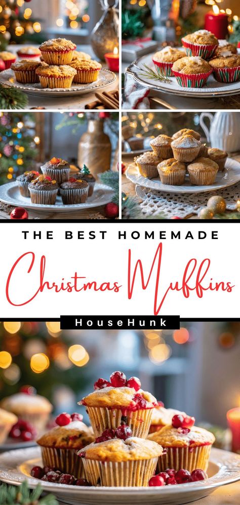 Embrace the festive spirit with these delightful Christmas muffins! From cozy coffee cake to peppermint mocha wonders, elevate your mornings with joy. Perfect for holiday breakfasts or sweet treats. #ChristmasMuffins #HolidayRecipes Peppermint Mocha Muffins, Christmas Muffin Ideas, Christmas Morning Muffins, Christmas Muffins Recipes, Xmas Muffins, Peppermint Muffins, Winter Muffins, Holiday Muffins, Christmas Muffins