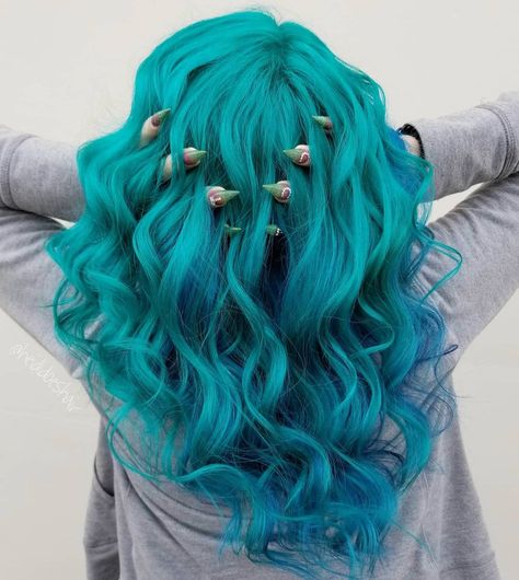 Phoenix Hair Artist 🎨✂️ on Instagram: “The siren has returned. Chelsey came in for a refresh! 3 levels of different color blues. @pulpriothair colors for another win!…” Fashion Style Photography, Phoenix Hair, The Siren, Hair Artist, Style Photography, Artistic Hair, Artist On Instagram, Hair Hairstyles, Diy Hairstyles