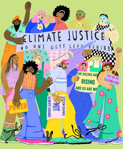 Rosa Kusabbi 🤭 on Instagram: “One of my favourite commissions to date from @shado.mag ! Climate justice is justice for all ! You can preorder the magazine issue 3 now…” Justice Illustration, Environmental Movement, Climate Justice, Environmental Justice, Social Art, Justice Design, Environmental Issues, Environmental Art, All You Can