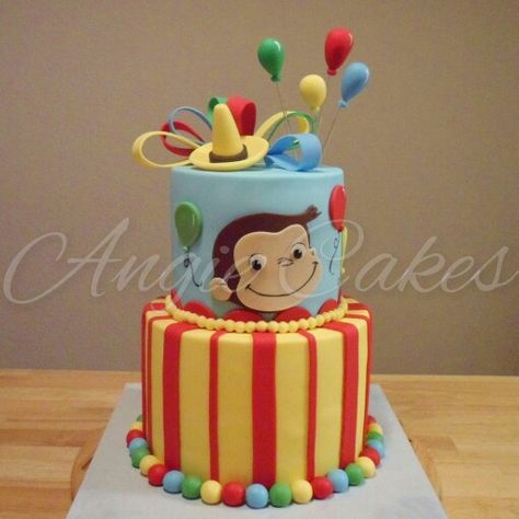 Curious George birthday cake Curious George Birthday Cakes, Curios George Cake, 2nd Birthday Curious George, Curious George Cake Birthday, Curious George Cake Ideas, Curios George Birthday Party, Curious George Smash Cake, Curious George Birthday Party Ideas 2nd, Curious George Birthday Party Ideas 1st