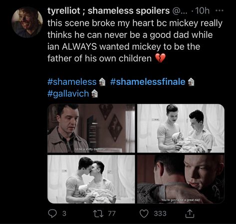 Gallavich Headcanon, Shameless Headcanon, Shameless Memes, Shameless Mickey, Shameless Series, Shameless Mickey And Ian, Ian Shameless, Shameless Tv Show, Mickey And Ian