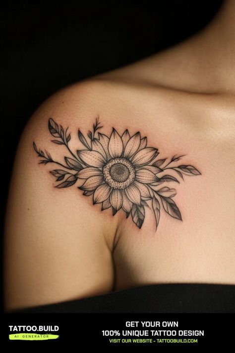 Gorgeous Ladies Shoulder Tattoo Ideas Exquisite Floral Designs for Elegant Women Tattoo Build Small Shoulder Tattoos For Women Unique, Front Shoulder Tattoos For Women Unique, Sunflower Shoulder Tattoos For Women, Top Shoulder Tattoos For Women, Floral Shoulder Tattoos For Women, Ladies Shoulder Tattoo, Floral Shoulder Tattoos, Shoulder Flower Tattoos For Women, Shoulder Cap Tattoos For Women