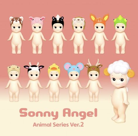 Sonny Angel Animal Series, Tout Rose, Sonny Angels, Angel Doll, Sonny Angel, Angel Figurines, White Bear, 2nd Baby, Bella Hadid