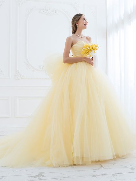 Yellow Wedding Dresses, Princess Dresses Kids, Colored Wedding Gowns, Beauty And Beast Wedding, Yellow Wedding Dress, Princess Dress Kids, Belle Beauty And The Beast, Cinderella Wedding, Belle Beauty