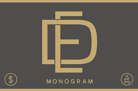 DE Monogram ED Monogram Templates Our DE Monogram focuses on clean lines and curves to create a beautifully balanced monogram. Its us by Shuler Studio Ed Logo Design, Alphabet Design Projects, Monogram Template, Window Signage, Dj Logo, Flash Logo, Illustrator Template, Logo Design Inspiration Branding, Alphabet Design