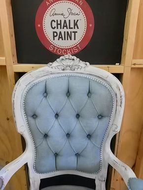 Painting Fabric (Velvet) With Annie Sloan Chalk Paint Reworked Furniture, Chalk Painted Sofa, Duck Egg Blue Paint, Painted Upholstery, Painting Upholstery, Painting Fabric Furniture, Paint Upholstery, Paint Leather, Painting Fabric