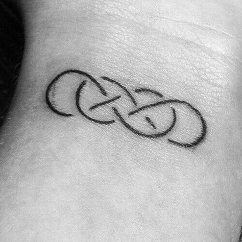 Double Infinity Tattoos, Infinity Times Infinity, Infinity Tattoo On Wrist, Diy Tattoo Permanent, Double Infinity, Omerta Tattoo, Infinity Tattoos, Small Wrist Tattoos, Tattoo Font