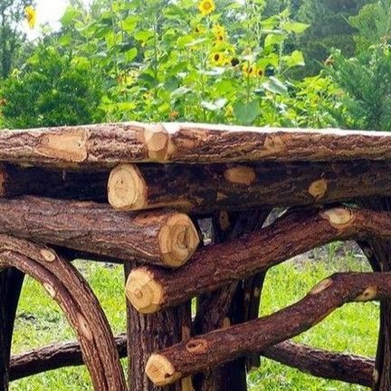 Willow Furniture, Twig Furniture, Rustic Log Furniture, Sticks Furniture, Building Furniture, Log Furniture, Ottoman Table, Handmade Furniture, Furniture Set