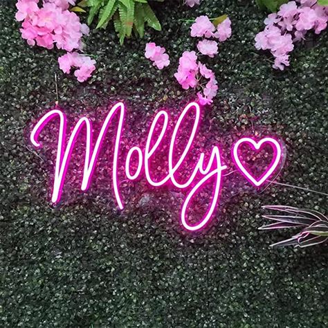 Amazon.com : Custom Neon Signs Handmade Personalized LED Neon Sign for Wedding Birthday Party Home Decoration Shop Bar Logo Gifts for Friends Family Festivals : Tools & Home Improvement Wishlist Moodboard, Teen Girls Room, Popular Font, Kids Room Deco, Gift Wishlist, Neon Led Sign, Girls Room Wall Decor, Sound Energy, Decorative Night Lights