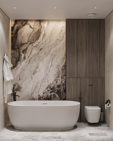 GJP on Behance Bathroom Tub Ideas, Vanity Bathroom Ideas, Lighting Bathroom Vanity, Room Ideas Bathroom, Modern Bathroom Design Ideas, Bathroom With Tub, Bathroom Shower Walls, Neoclassical Interior, Lighting Bathroom